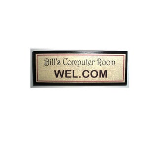 Personalized COMPUTER ROOM SIGN - (Add any name)