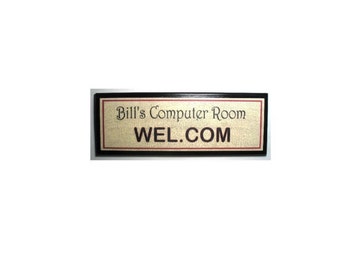 Personalized COMPUTER ROOM SIGN - (Add any name)