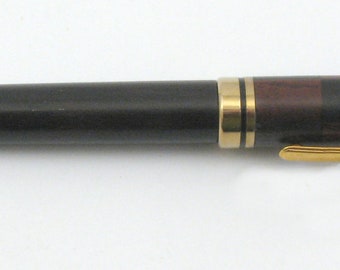 Designer Ebony Wooden Pen with Personalized Desktop Holder (D006)