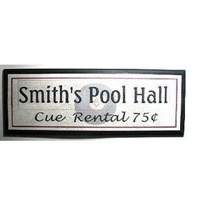 PERSONALIZED POOL HALL Sign