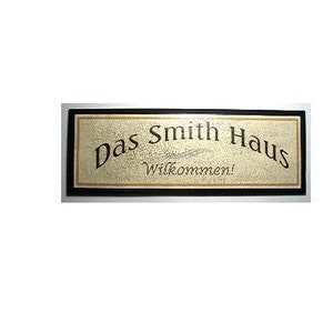 PERSONALIZED WELCOME SIGN - - German