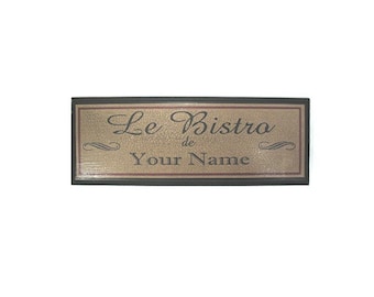 Personalized French Bistro Sign - Add any name