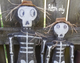 SALE New 2024  HALLoWEEN- ePattern, NoT the Doll - 406 SKELeTon patterns- 2 sizes of dolls ..sale