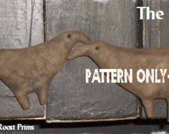 SALE 324 Primitive Guardian Vögel 2 Größen EMuster sofort download