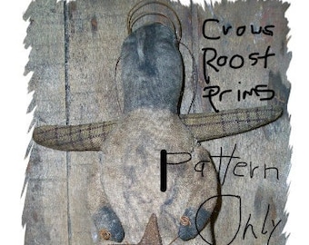 Angel Doll e PATTERN 230 Primitive Faceless Crows Roost Prims SALE immediate download