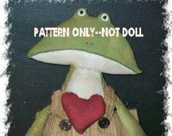 SALe Frog epattern-NOT DoLL 249 Crows Roost Prims  Primitive Freddie epattern immediate download
