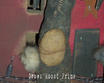 Hase und Ei 176 Primitive Crows Roost Prims epattern SALE sofort download