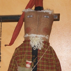 SALe SANTA epattern-NOT DoLL CHRISTMAS Primitive chunky 115 Crows Roost Prims epattern immediate download