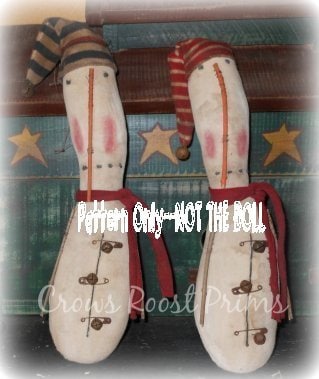 SALe SNOWman primitive epattern-NOT DoLL, Snowy Sam ornament 147 immediate download