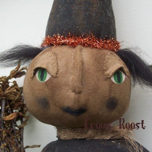 SALe Witch epattern-NOT DoLL, Helga doll Crows Roost Prims 123 Halloween Primitive epattern Immediate download