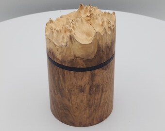 Boîte en bois de loupe
