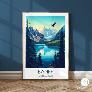 Kanada Reise Druck - Banff Nationalpark Poster | Natur Wandbild - Lake Louise