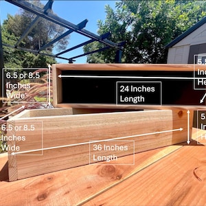 Exterior/Interior custom cedar wood planter boxes