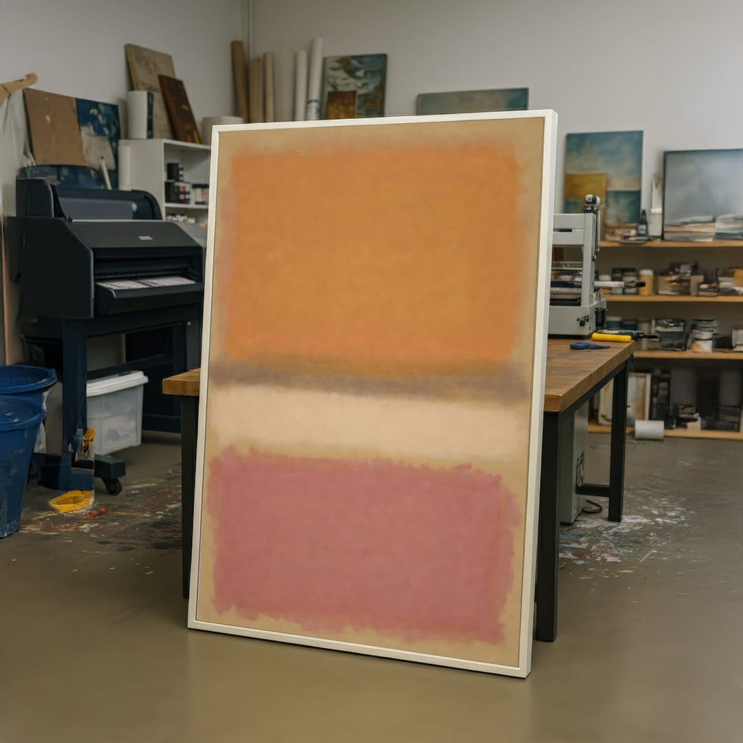 Colorblock Mark Rothko Abstract Color Block Canvas, Mark Rothko Wall Art, Modern Minimalist ...