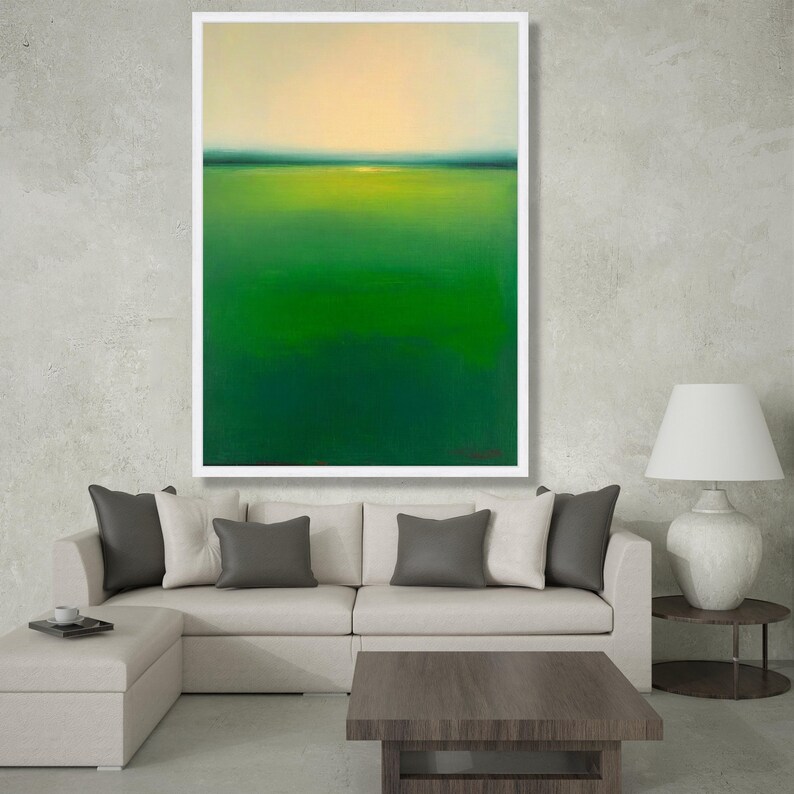 Cuadro de Mark Rothko 481, pintura abstracta de paisaje verde, lienzo de primera calidad con calidad de museo, decoración moderna para el hogar. imagen 5