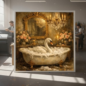 Antique Swan Mirror - Etsy