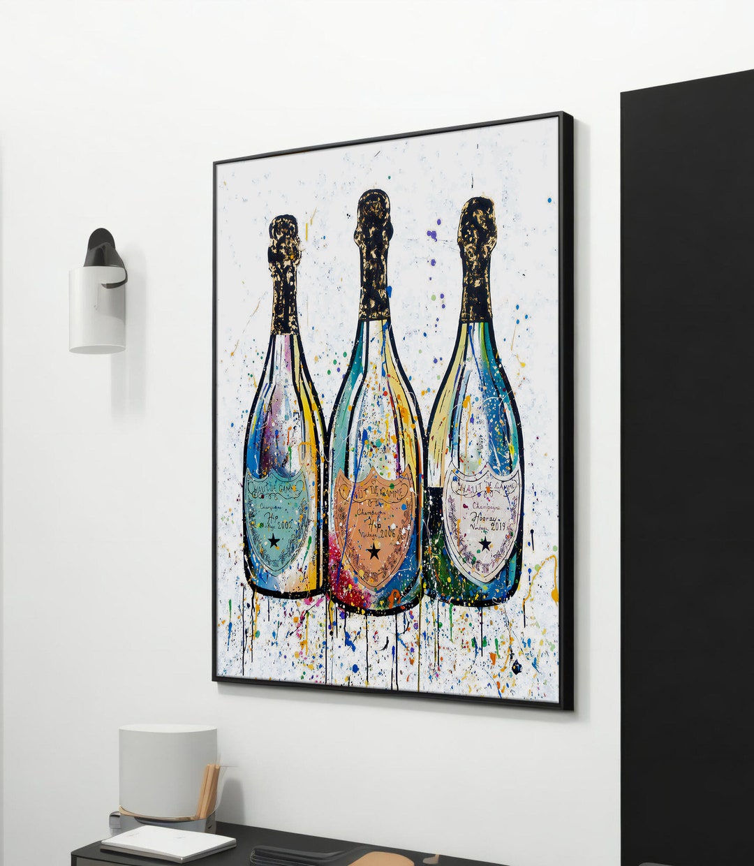 邦楽 Champagne Provocation to Noble Artists Pop The Champagne - Colour Burst Liquid Art – JustLiquidArt