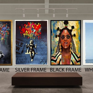 Urban Graffiti Canvas Painting, Modern Street Art Print, Silhouette Man Artwork, Luxury Hallway Decor, Vertical Home Decor, Perfect Gift image 6