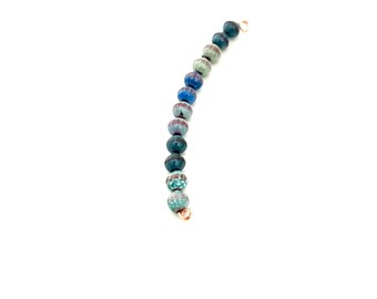 Enameled 5mm Copper Beads, Handmade Earring Jewelry Charms