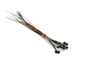 Antique Copper Headpins - 24 Gauge