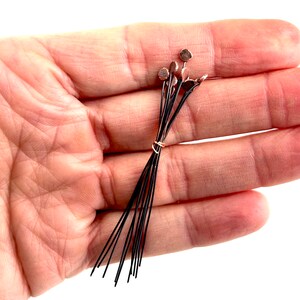 Copper 24 Gauge Flat Headpins, Artisan Jewelry Components image 5