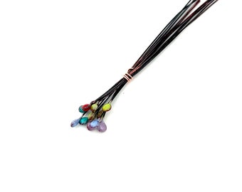 Enamel Copper 24 Gauge Flat Headpins, Artisan Jewelry Components