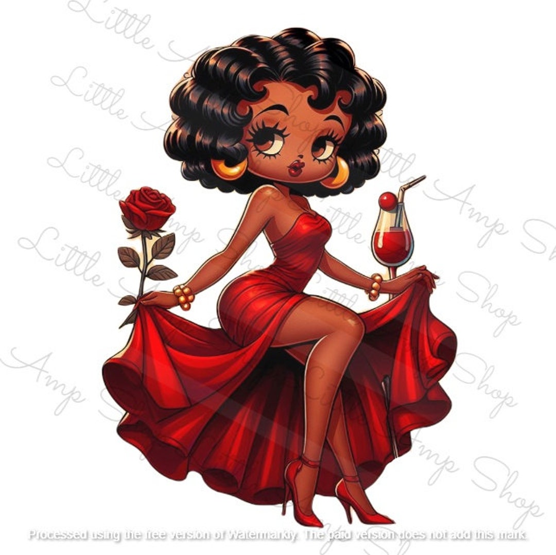 black betty boop dress Vintage Betty Boop in a Black Dress Figurine