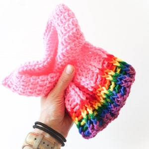 Pink Pussyhat Project, Rainbow Pride, Women's March, Planned Parenthood Donation, Girl Boss, Political Art, Cat Hat Pattern, Blue Wave image 8