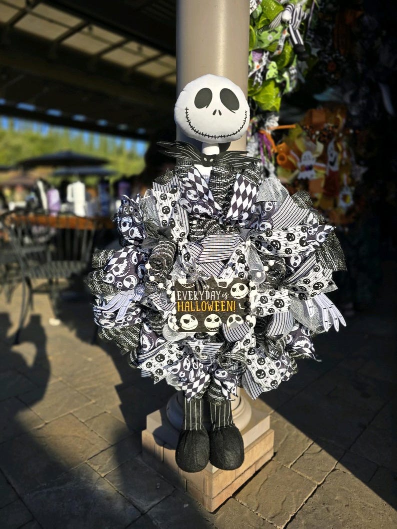 Nightmare before christmas wreath etsy