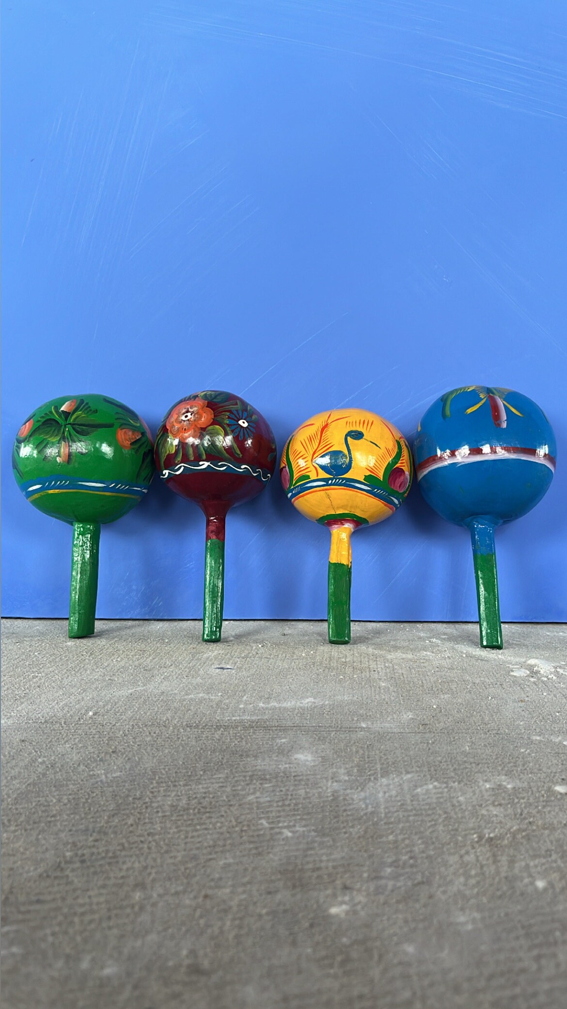 Oaxaca Instruments Oaxaca Mexican Hand Painted Maracas & Musical Instrument - American ...