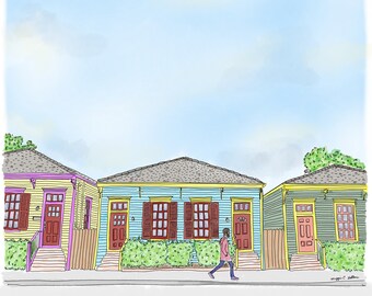 Magazine Street Trio Print