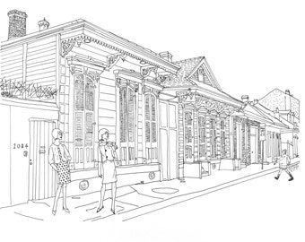 French Quarter Block (Digital Print)