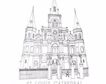 St Louis Cathedral Print