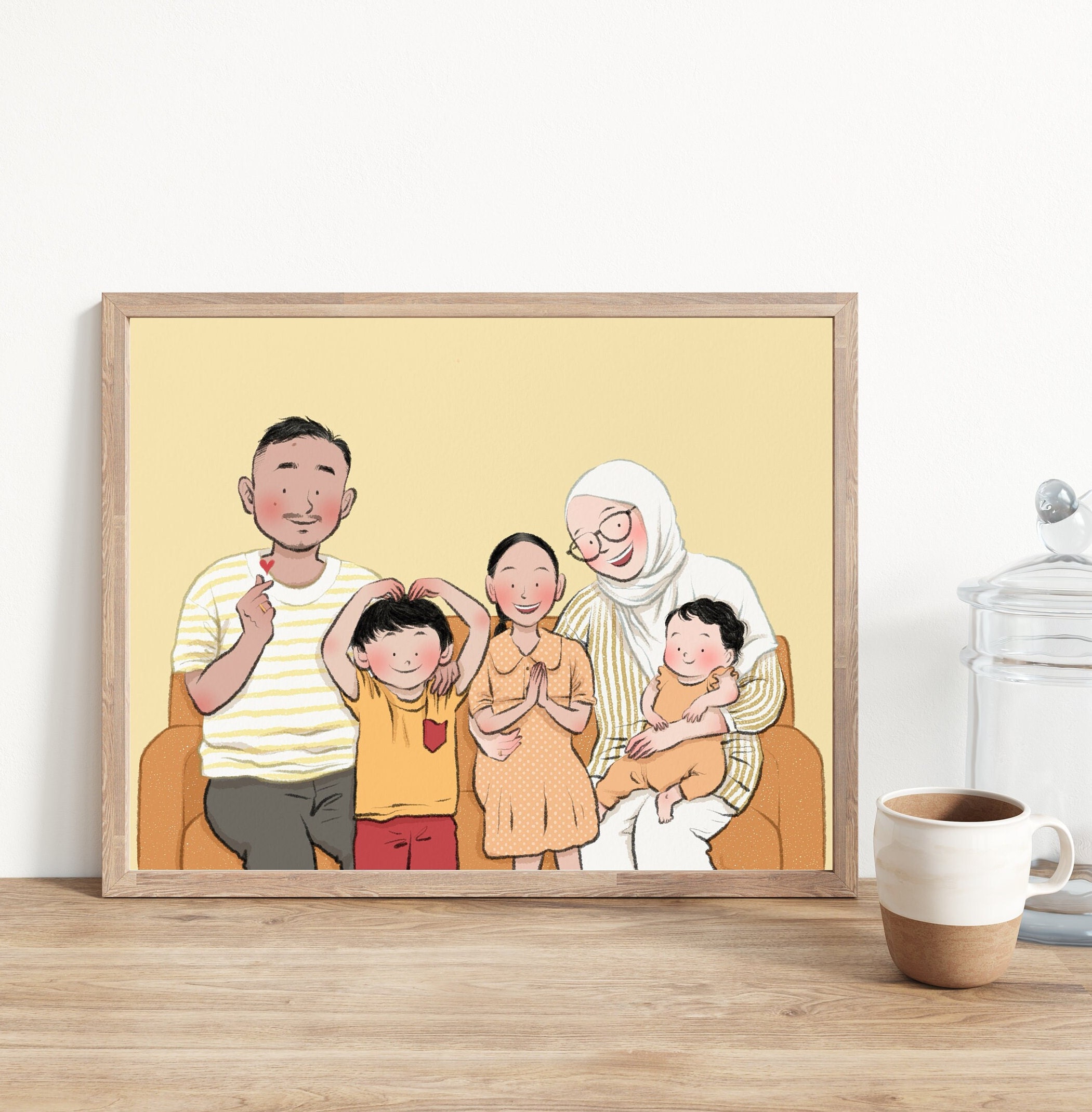 Custom Seated Family Portrait
