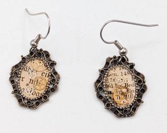 Steampunk Clockwork  Earrings