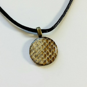 Snake Skin  Penny Pendant