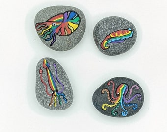 Cephalopride Rainbow  Cephalopod Rock set