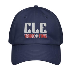 CLE TT Cleveland Baseball Hat, Baseball Cap, Navy Snapback, Baseball Fan, Ohio Baseball Fan Gift, Gift, Mom Gift, Dad Gift, Kids Gift