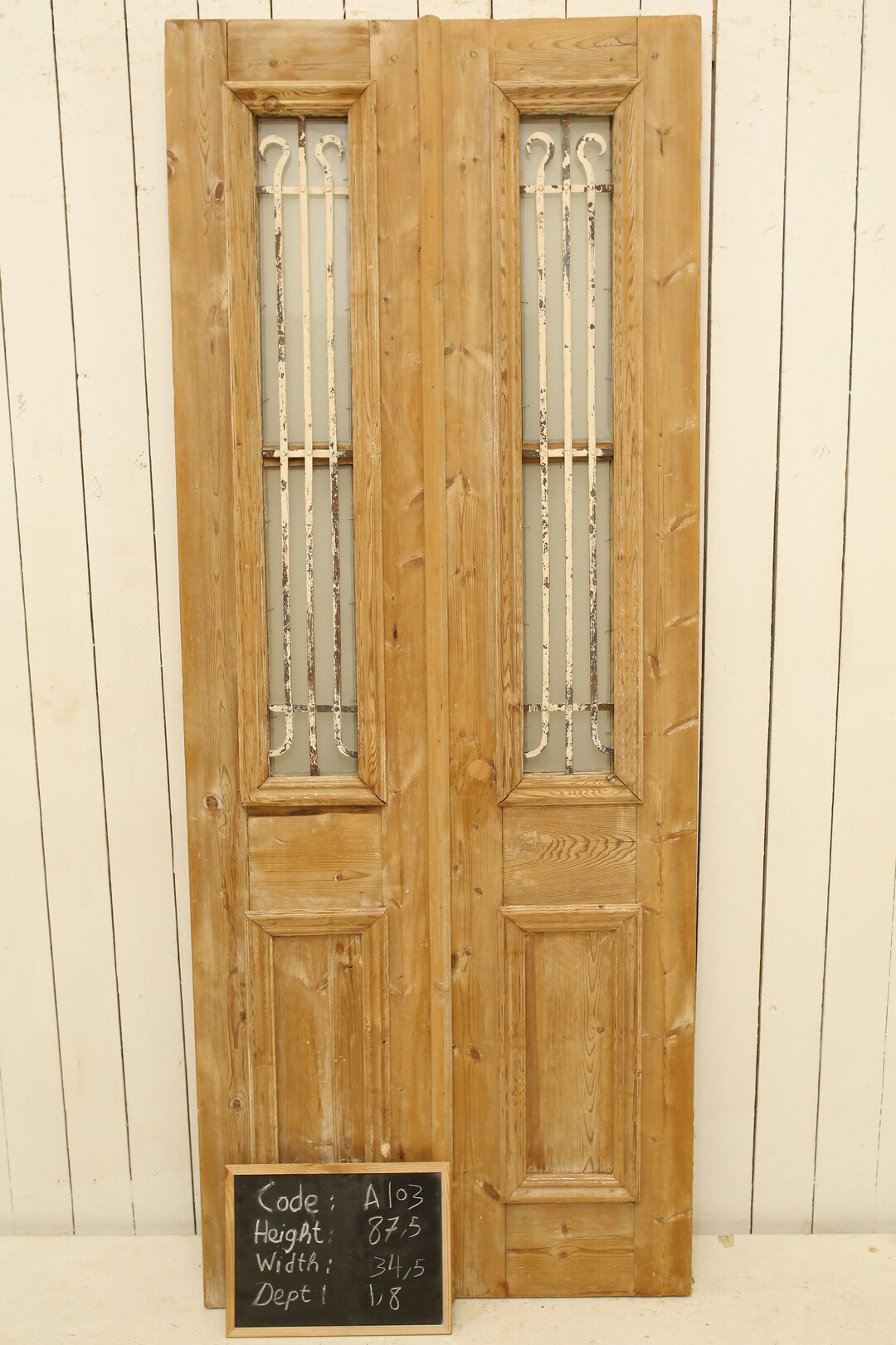 Vintage Iron French Doors - Etsy