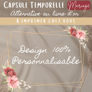 Capsule temporelle mariage 100% personnalisable | Alternative au livre d’or