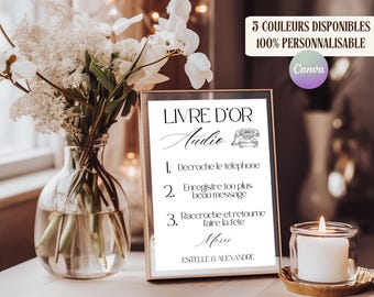 Affiche livre d’or Audio | Affiche à imprimer