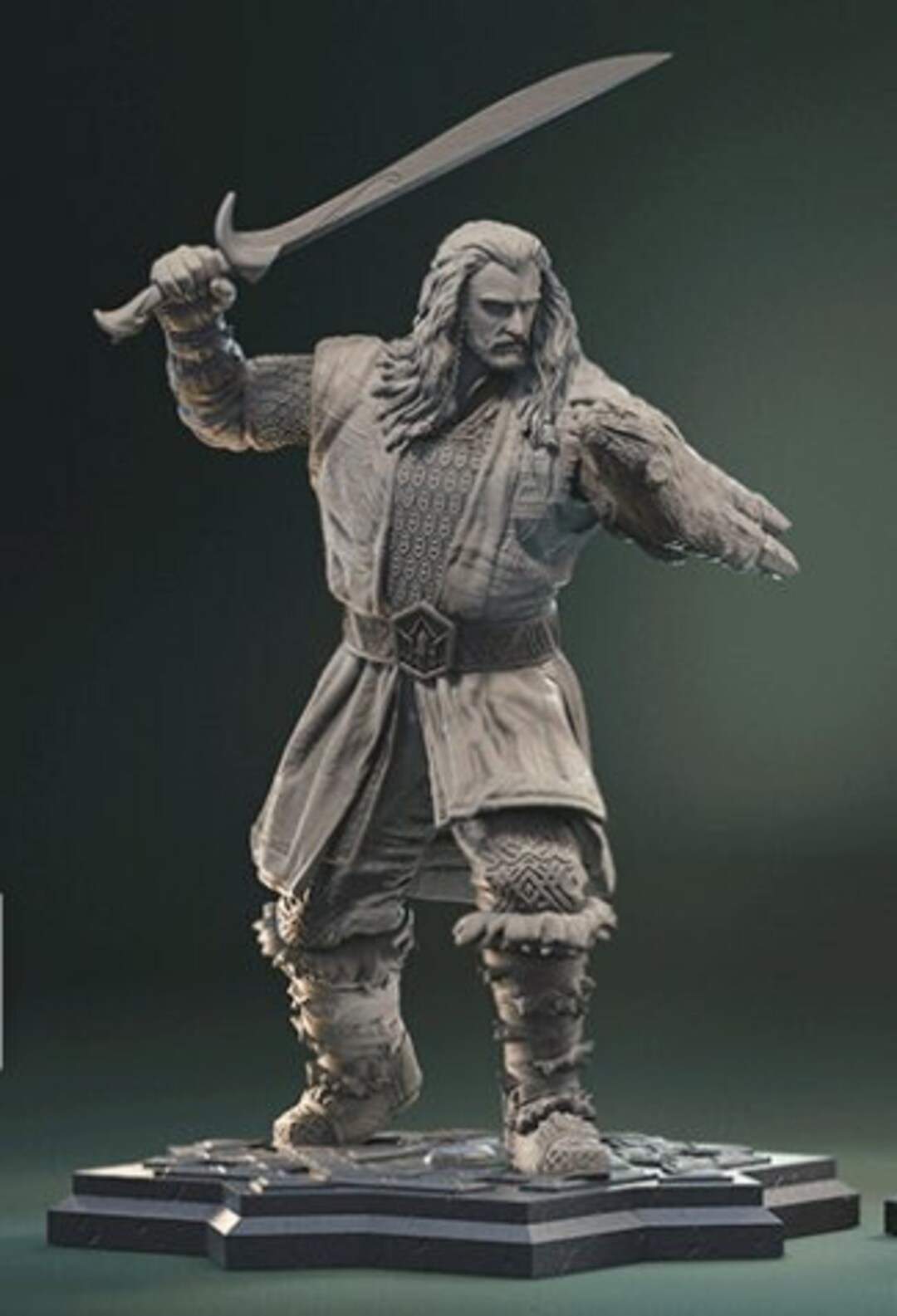 Thorin Oakenshield Action Figure From Lord of the Rings STL File for 3D ...