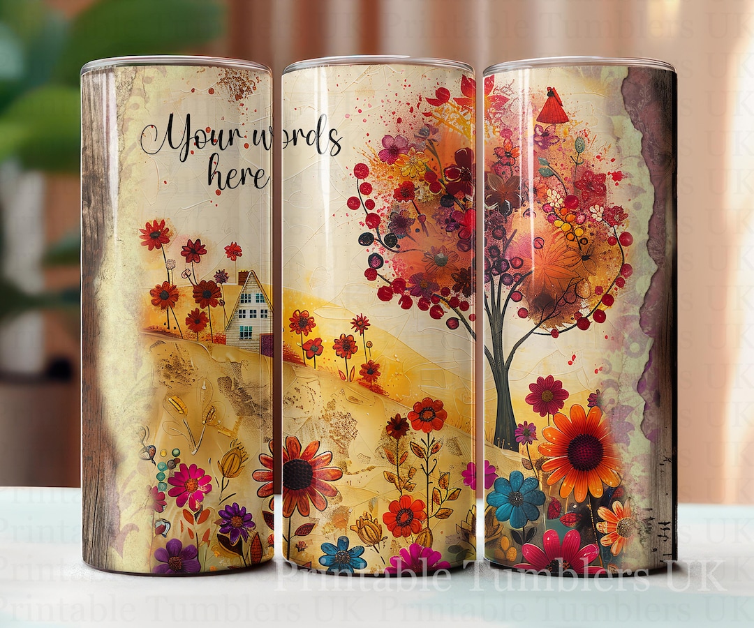 Custom 20oz Sublimation Tumbler PNG File, Personalized Tumbler Wrap ...