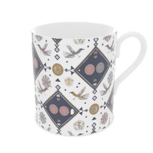 Vintage Exotic Fine Bone China Mug - Collectible Mug Decor