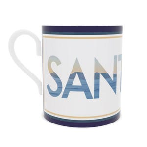 Santorini Fine Bone China Tasse - Luxus Souvenir aus Griechenland