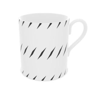 Monaco Blanc Noir Designer Fine Bone China Mug