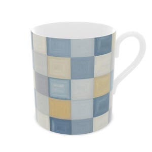 Colorful Patchwork Mug - Designer Fine Bone China Mug
