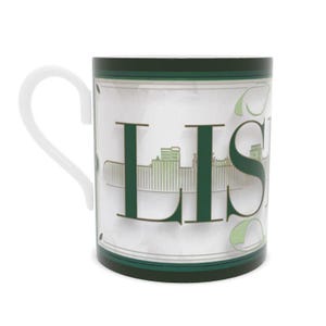 Lisbon Landmarks Fine Bone China Mug - Travel Lover&#39;s Cup
