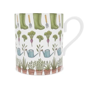 Gardeners Mug in Fine Bone China - One-of-a-Kind Gardening Gift