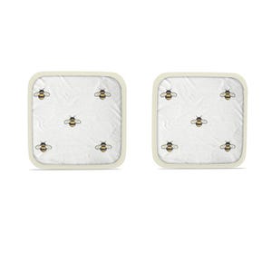 Gold Bee Design Pot Grab Pair - Luxe Oven Mitt Set